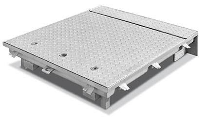 Schachtabdeckungen Typ SSR GMV ÖH 400KN wasserdicht mit Öffnungshilfe