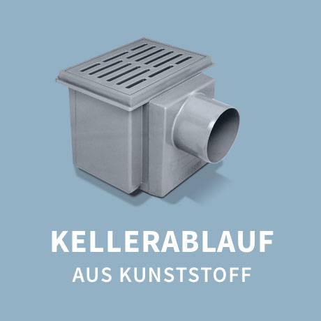 Kellerablauf aus Kunststoff