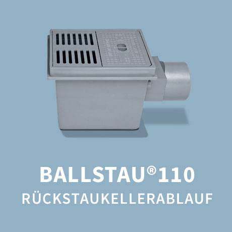 Ballstau 110 Rückstaukellerablauf
