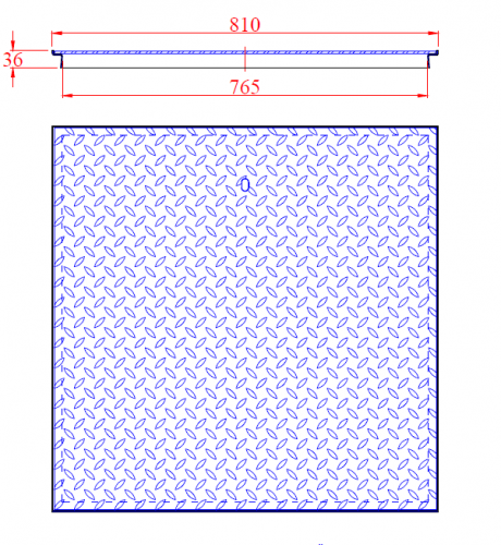 Schachtabdeckung Typ Normal LRL 5kN Skizze